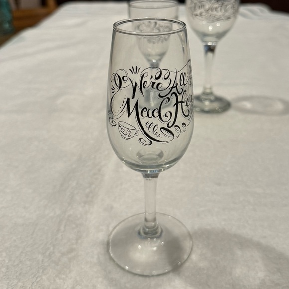 Alice in Wonderland Stemmed Wine Shot Glasses, Set of 3, Disney - Picture 4 of 5